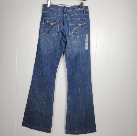 NWT Dojo beaded rhinestone pocket jeanssize 30 - Picture 3 of 15